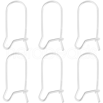 Beebeecraft 10Pcs 925 Sterling Silver Hoop Earring Findings STER-BBC0006-52-1