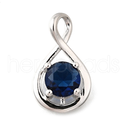 925 Sterling Silver Pave Cubic Zirconia Pendants STER-V001-03P-09-1