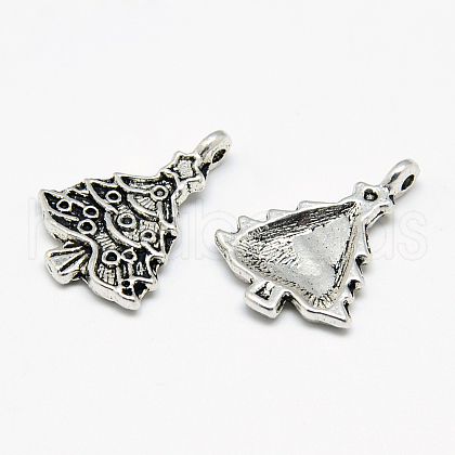 Tibetan Style Alloy Pendants TIBE-S301-055AS-RS-1