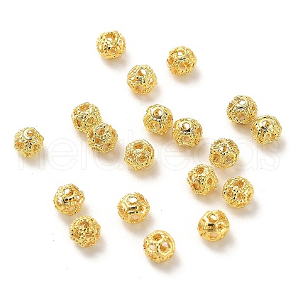 Rack Plating Brass Beads KK-R211-02G-01-1