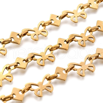 Ion Plating(IP) 304 Stainless Steel Butterfly Link Chains CHS-S012-10G-1