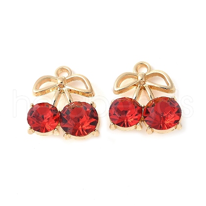 Alloy Rhinestone Pendants PALLOY-E775-22G-02-1