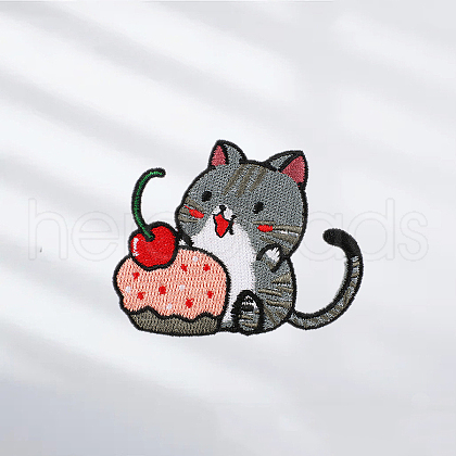 Cat Computerized Embroidery Cloth Iron on/Sew on Patches WG69315-03-1
