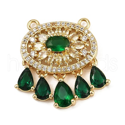 Brass Micro Pave Cubic Zirconia Pendants KK-S526-11G-B-1