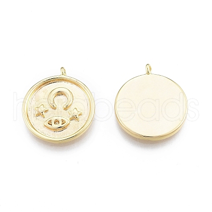 Brass Pendants KK-C006-20G-1
