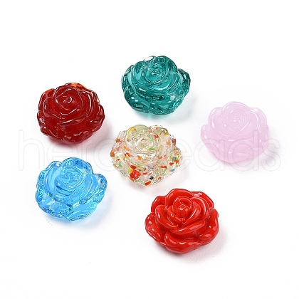 Handmade Lampwork Flower Beads X-LAMP-C004-05-1