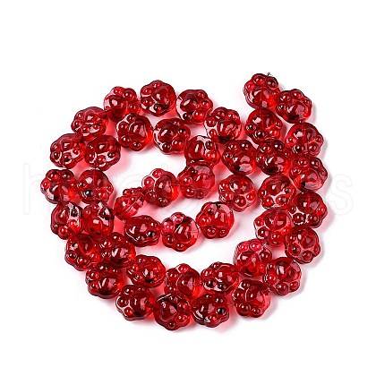 Transparent Electroplate Glass Beads Strands EGLA-T021-12A-1