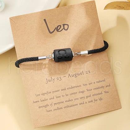 12 Constellations Protetion Plastic Column Link Bracelets WGFC008-07-1