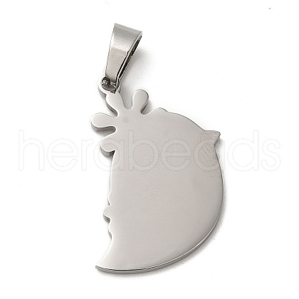 304 Stainless Steel Pendants STAS-A086-02P-1