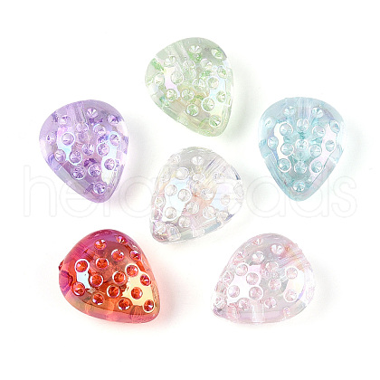UV Plating Transparent Acrylic Beads OACR-N146-05-1