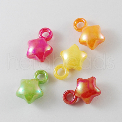 Opaque Acrylic Pendants X-SACR-R697-M10-1