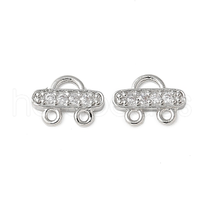 Brass Micro Pave Cubic Zirconia Chandelier Component Links KK-P290-28P-1