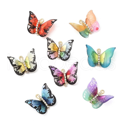 Transparent Resin Pendants PALLOY-K011-03G-1