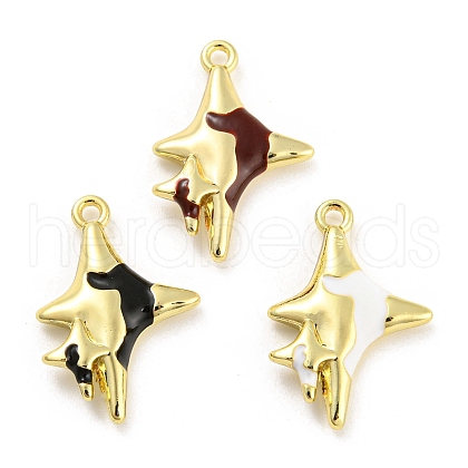 Alloy Enamel Pendants FIND-G062-04G-M-1