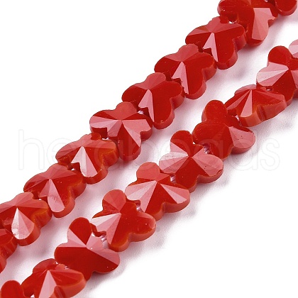 Opaque Color Glass Beads Strands EGLA-L045-I-B02-1