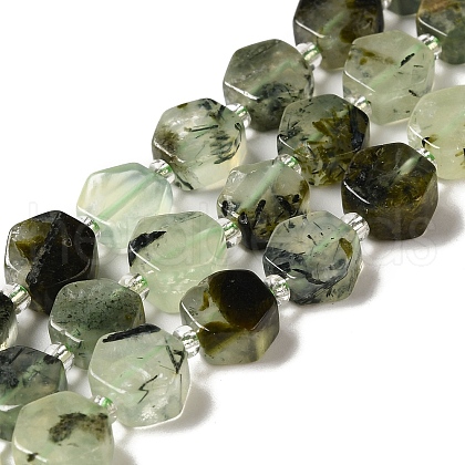 Natural Prehnite Beads Strands G-P534-A01-02-1