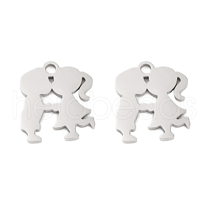 Non-Tarnish 316 Surgical Stainless Steel Charms STAS-C096-09A-P-1