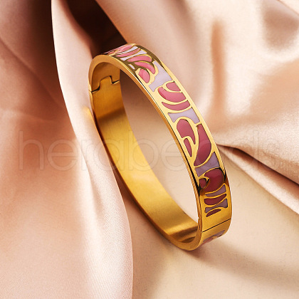 304 Stainless Steel Enamel Bangles FS-WG30162-12-1