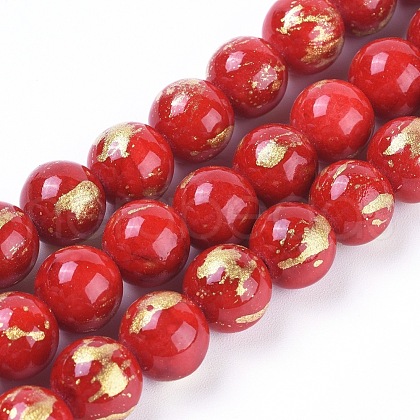 Natural Mashan Jade Beads Strands G-F670-A14-6mm-1