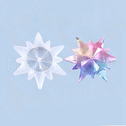 Snowflake Silicone Pendant Molds X-DIY-I036-05-1