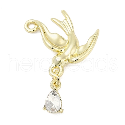 Alloy Pendants with Rhinestone PALLOY-R151-62G-1