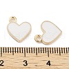 Light Gold Plated Alloy Enamel Charms ENAM-M219-06KCG-03-4