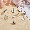 304 Stainless Steel Stud Earrings Findings STAS-CJ0001-52-5