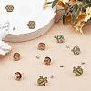 SUNNYCLUE Natural Wood Stud Earrings EJEW-SC0001-22P-5