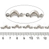 304 Stainless Steel Moon Link Chains CHS-C016-11P-2