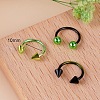316L Stainless Steel Circular/Horseshoe Barbell Nose Rings WG0A548-01-1