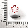 Spray Painted Alloy Bell Pendants FIND-U030-15B-01-3