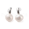 925 Sterling Silver Studs Earring EJEW-H002-08P-1