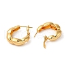 Rack Plating Brass Hoop Earrings EJEW-R151-06G-2