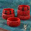 Chinese Style Cinnabar Bangles BJEW-U036-02-2
