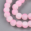 Crackle Glass Beads Strands GLAA-N009-8mm-02-3