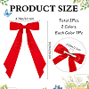 CRASPIRE Big Bowknot Polyester Alligator Hair Clips AJEW-CP0008-42B-03-2