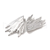 Wing 304 Stainless Steel Stud Earrings for Women EJEW-L272-018P-2