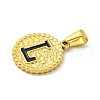 Ion Plating(IP) 304 Stainless Steel Enamel Pendants STAS-R231-19L-G-2