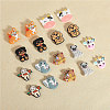 CHGCRAFT 18Pcs 9 Styles Silicone Focal Beads SIL-CA0002-87-6