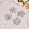 SUPERFINDINGS 4Pcs Flower Cloth Patches DIY-FH0007-54B-5