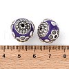 Handmade Resin Indonesia Round Beads IPDL-P005-08AS-01-3