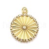 Rack Plating Brass Micro Pave Cubic Zirconia Pendants X-KK-K401-79G-1