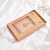 Foldable Drawer Type Creative Kraft Paper Box CON-WH0077-12-4