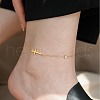 Stainless Steel Charm Anklets for Women WG18C2B-12-1
