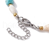 Summer Beach Natural Shiva Eye Shell Link Bracelets BJEW-JB10287-5