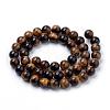 Natural Tiger Eye Beads Strands G-S259-21-4mm-4