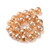 Transparent Electroplate Glass Beads Strands EGLA-N002-34G-F01-2
