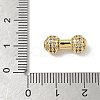 Brass Micro Pave Cubic Zirconia Beads KK-Q068-53G-3