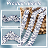 24M Embroidery Polyester Ribbons OCOR-WH0092-36-4