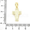 Brass Micro Pave Cubic Zirconia Virgin Mary European Dangle Charms KK-D325-27G-04-3